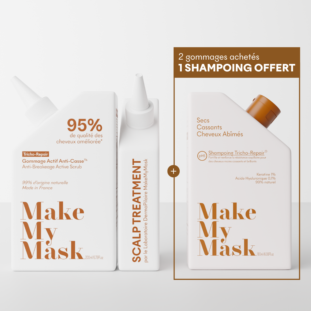 OFFRE 2 Gommages Anti-Casse = 1 Shampoing offert