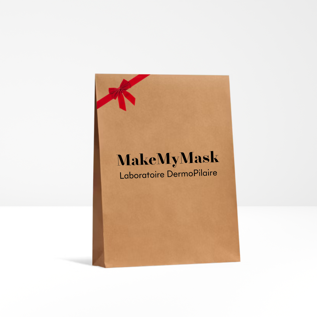 Pochette cadeau Noël MakeMyMask Soins capillaires naturels 